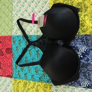 Maidenform Front-Close Racerback T-Back Black Bra - 40D - NWT